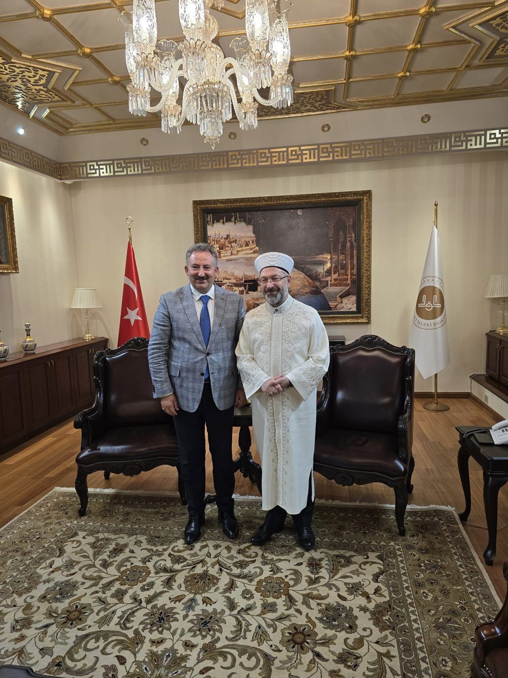 DİYANET İŞLERİ BAŞKANIMIZI ZİYARET ETTİK.