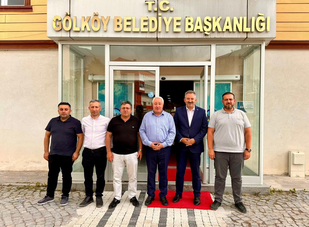 KOMŞU İLÇEMİZ GÖLKÖY BELEDİYE BAŞKANIMIZI ZİYARET ETTİK.