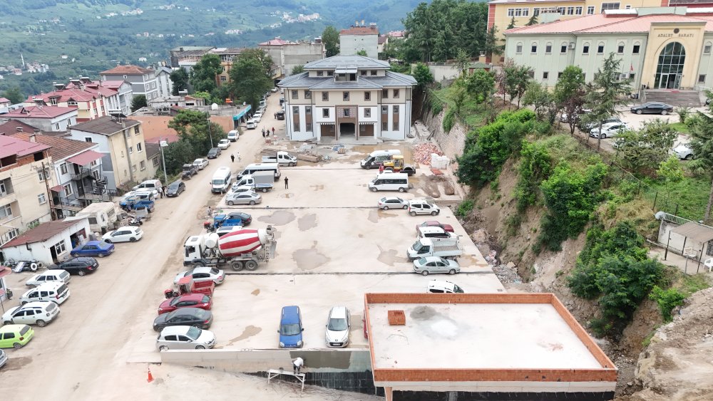 AYBASTI’MIZA YAKIŞAN YENİ HİZMET BİNAMIZDA ÇALIŞMALAR TÜM HIZIYLA DEVAM EDİYOR